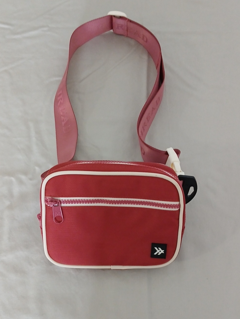 Universal Thread Pink and White Crossbody Belt Bag for Men